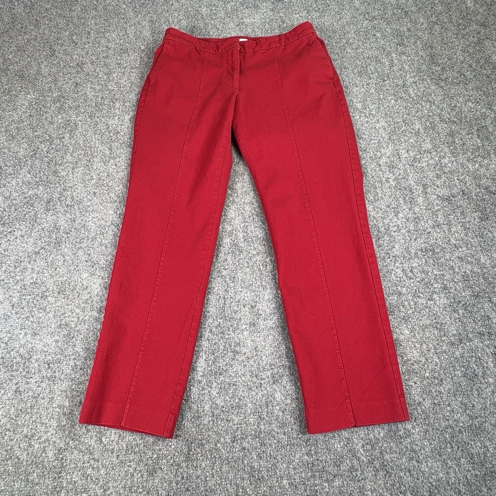 J. Jill Red Ankle Pants